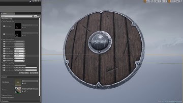 Viking Shield 3D Model - UE4 Material Parameters Showcase