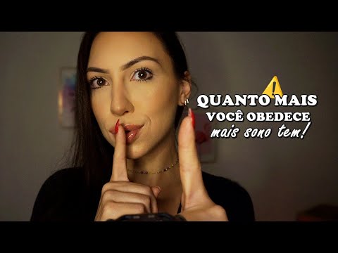 ASMR CONFIE NAS MINHAS INSTRUÇÕES e TERÁ UM SONO IMERSIVO (sussurros, sons de boca, hand movements)