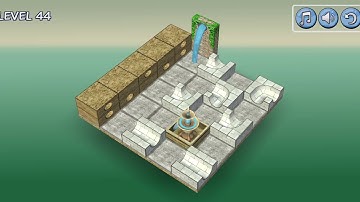 Hard - Level 44 | Flow Water Fountain 3D Puzzle | Walkthrough, Gameplay, No Commentary