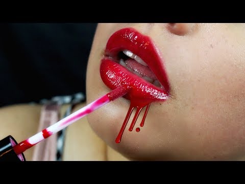 ASMR| INTENSE Lipgloss Application - Gloss Popping, Mouth Sounds, Tapping