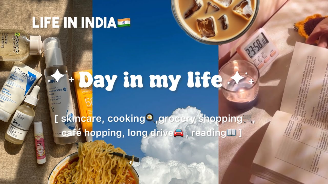 Day in my life💌| Life in India🇮🇳| Aesthetic vlog🌷 |skincare ,grocery shopping🛒🍓,cooking🍳,café dates
