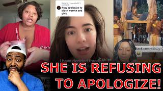 White Woman REFUSES TO Apologize To Angry Black Mob After Dropping Truth Bomb On Hood Prom!