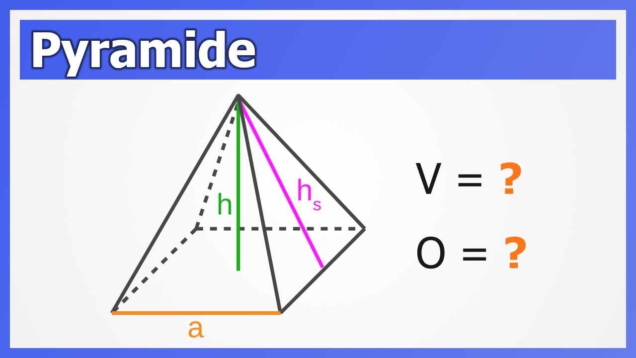 Wie Berechnet Man Den Oberflächeninhalt Einer Pyramide Pyramide - Volumen und Oberflächeninhalt berechnen | How to Mathe - YouTube