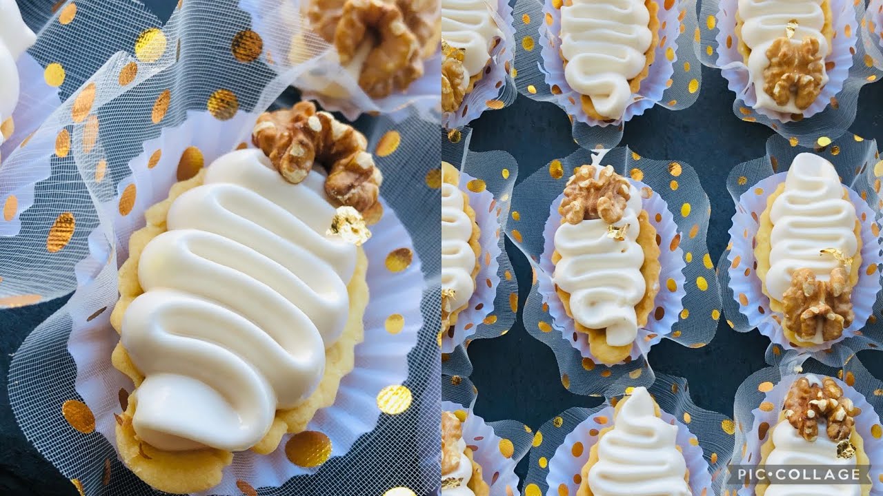 ميني تارتولات بموس الجوزية من أطيب ما يكون لسهراتكم الرمضانية وبتزين كالمحترفين