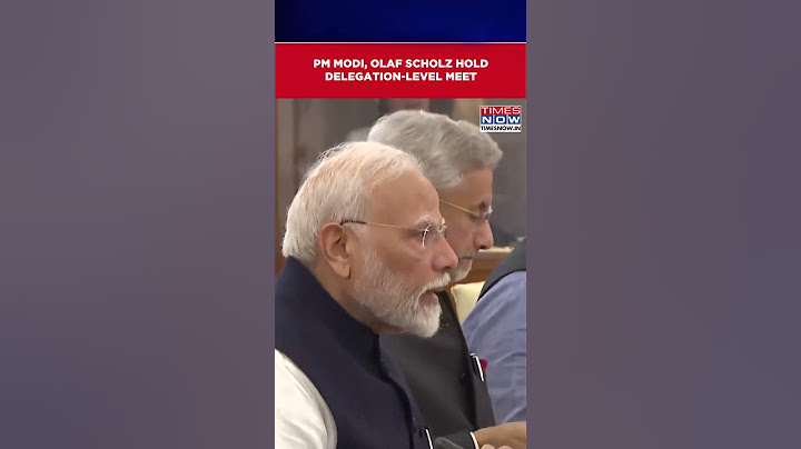 PM Modi Holds Delegation-Level Meet With German Chancellor Olaf Scholz At Hyderabad House #shorts