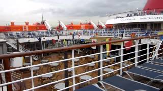 Carnival Inspiration Cruise Ship Lido Deck Walkthrough.