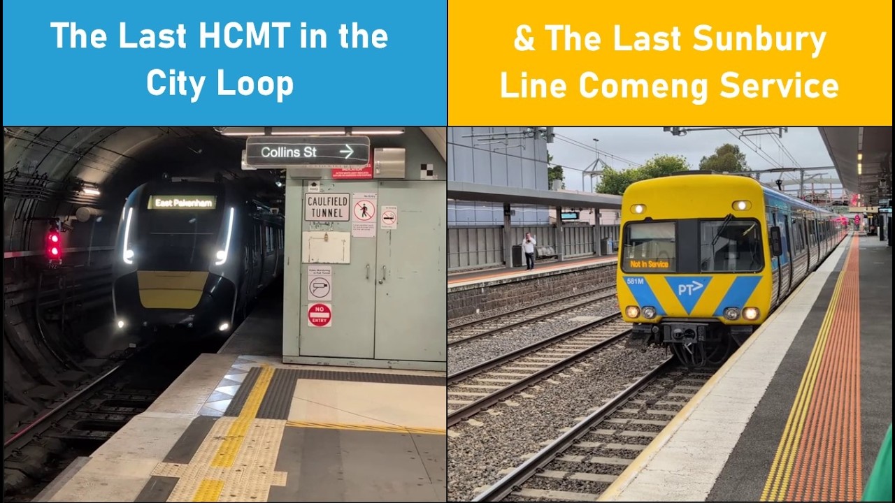 The Last HCMT in the City Loop & The Last Sunbury Line Comeng Service
