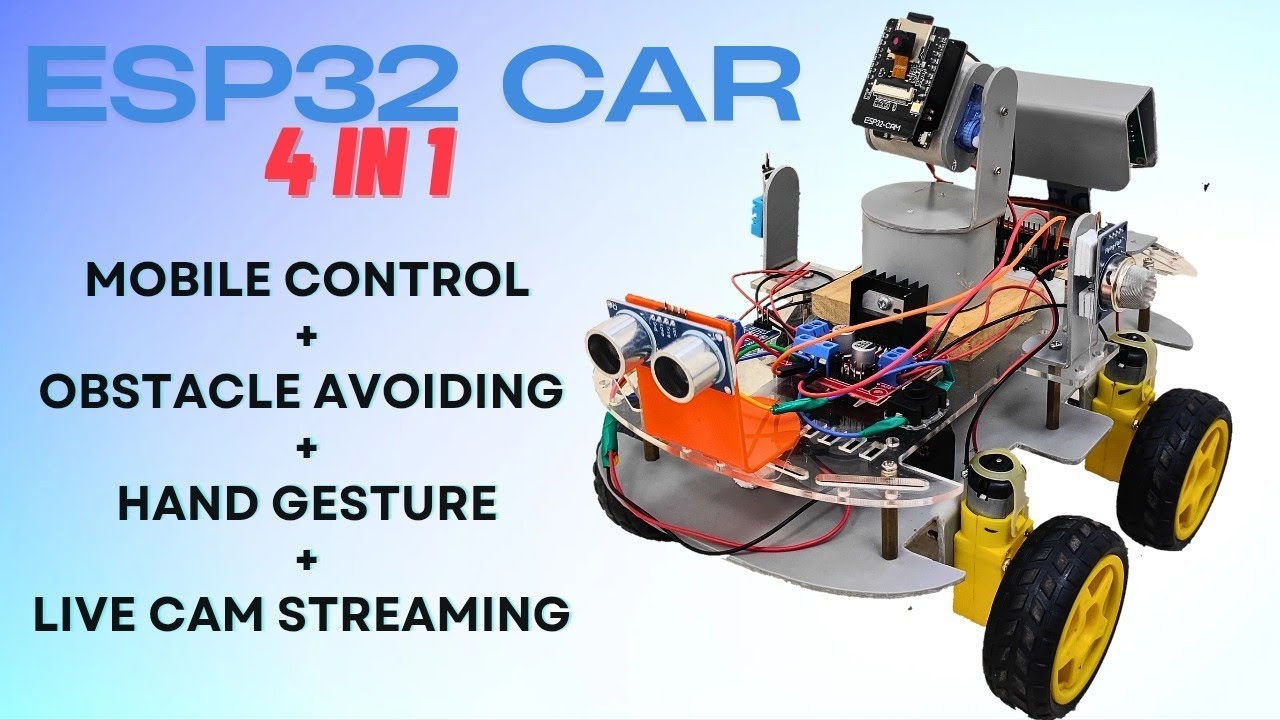 How to make Surveillence car using ESP32 - YouTube