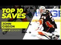 Top 10 John Gibson Saves from the 2021 NHL Season