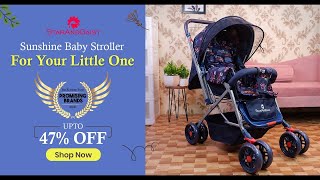 StarAndDaisy Sunrise Baby Stroller and Pram with Extended Mosquito Net and Ultra Soft Cushions screenshot 2