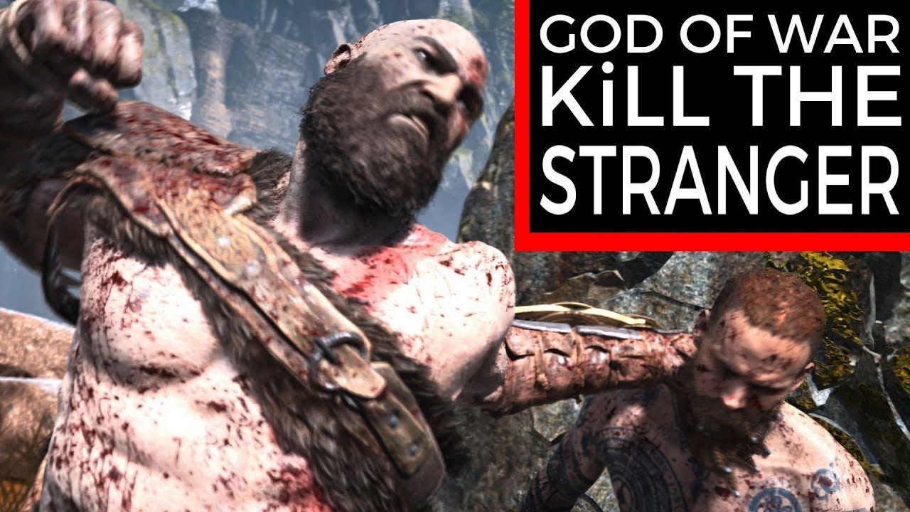 God Of War How To Kill The Stranger Boss Battle Gameplay Guide Walkthrough Game PS4 Pro Cutscenes