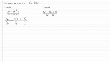 10.5c Reduce Rational Expressions - Reduce Rational Expressions