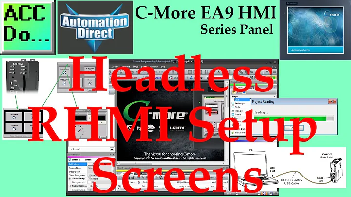C-More EA9 HMI Series Headless RHMI Setup Screens