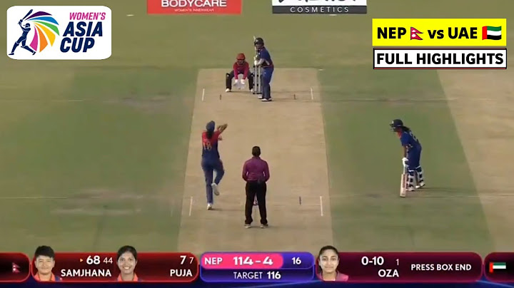 Nepal Women vs UAE Women Asia Cup 2024 Highlights | NEP W vs UAE W Asia Cup Highlights 2024