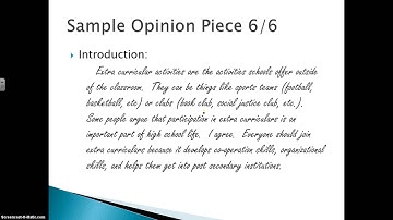 OSSLT Short Response and Opinion Piece