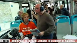 Municipales : France Info et La Provence dans un bus de la RTM