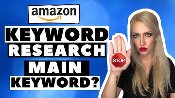 How to Find the Main Keyword Amazon Product Research, Keyword Research FBA Private Label.