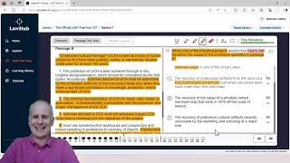 Addressing a Detail Except Task Using LawHub LSAT PrepTest 157 Reading Comp Sec 1 Question 13