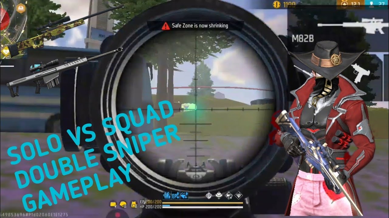 Solo vs Squad Double sniper gameplay | 17 kills [2 M H Gaming ] - YouTube