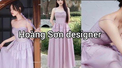 Dạy cắt may :Hướng dẫn cách cắt đầm cúp ngực hai dây xòe rút nhún| Hoàng Sơn designer