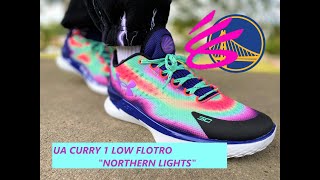 Curry 1 Low FloTro \'Northern Lights\' size 8.5 Under Armour Curry 1 Low FloTro “northern Lights” Stephen  main image 3