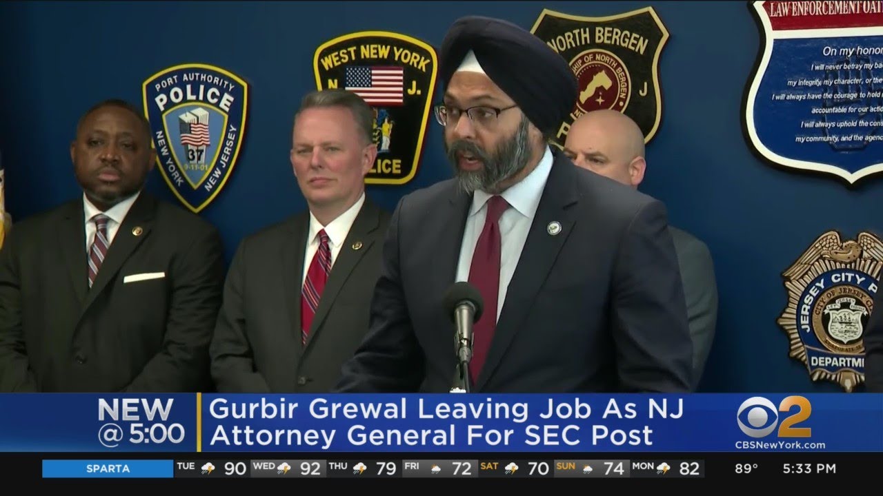 Gurbir Grewal Leaving Job As NJ Attorney General For SEC Post - YouTube