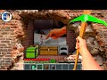 Minecraft in Real Life POV SECRET BASE INSIDE WALL in Realistic Minecraft RTX Animation #skreeper