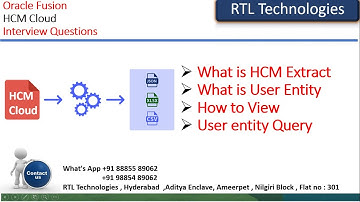 Oracle Fusion HCM Cloud HCM Extract | Extract Creation | User Entities | User Entity Query Tables