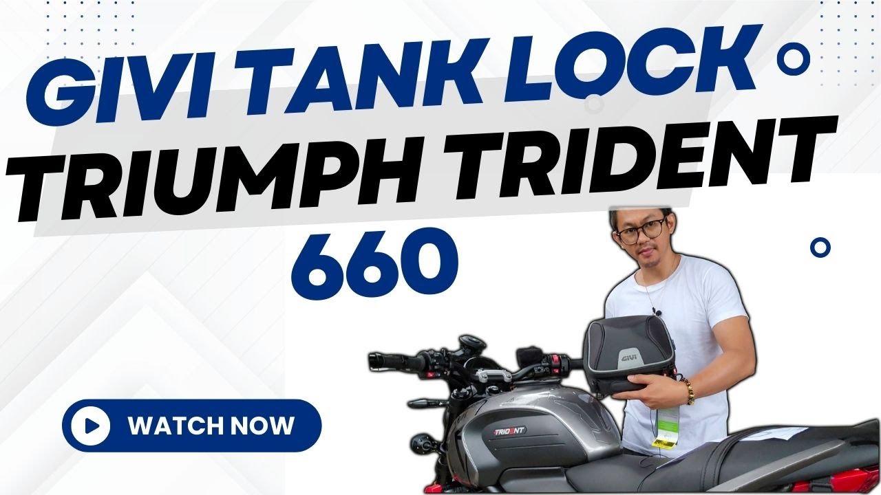 GIVI Tanklock Tankbag For 2023 Triumph Trident 660 - YouTube