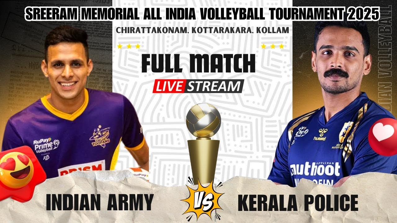 Day 1 💥 Indian Army Vs Kerala Police | HD Live | Sreeram Memorial 2025