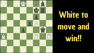 White wins but it's not so easy to find