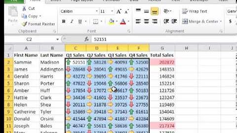 Excel 2010 Class Week 7: Part 1 of 2 (Conditional Formatting)