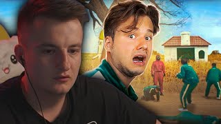 картинка: Злой Смотрит:ИГРА В КАЛЬМАРА В РЕАЛЬНОЙ ЖИЗНИ СО 100 УЧАСТНИКАМИ! ВЫПОЛНИ ЗАДАНИЕ - ПОЛУЧИ ДЕНЬГИ!