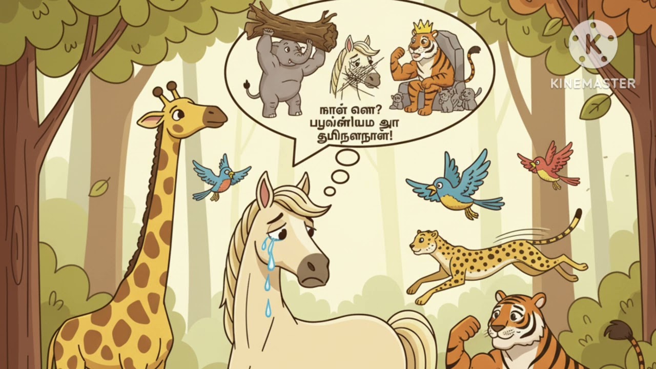 குதிரையின் கவலை|tamil story|animal story tamil|cartoon|story|animation|moral story|motivationalstory