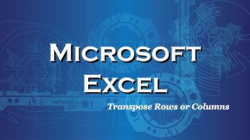 Excel 2016 Transpose Rows and Columns