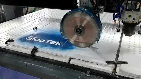AccTek-ATC CNC machine with saw blade praise from Europen