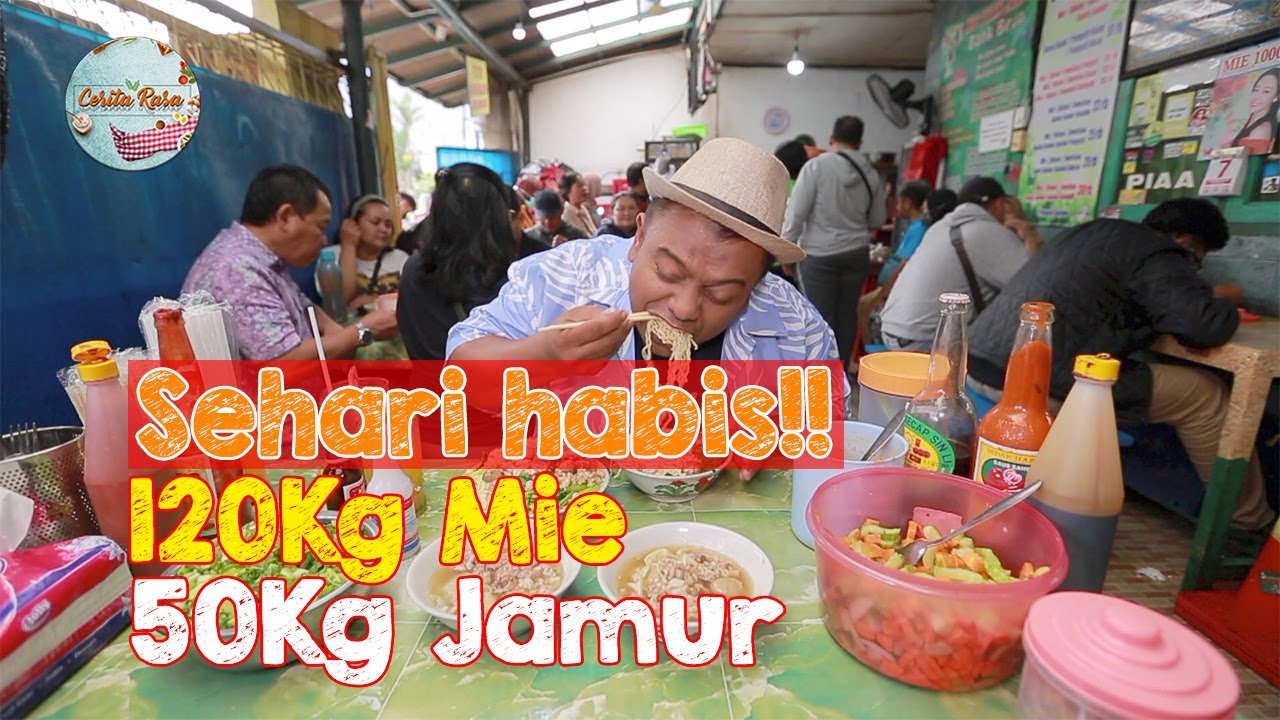 Mie Ayam Jamur Bang Bedo Kwitang, Setiap Hari Habis 120 Kilo Mie!