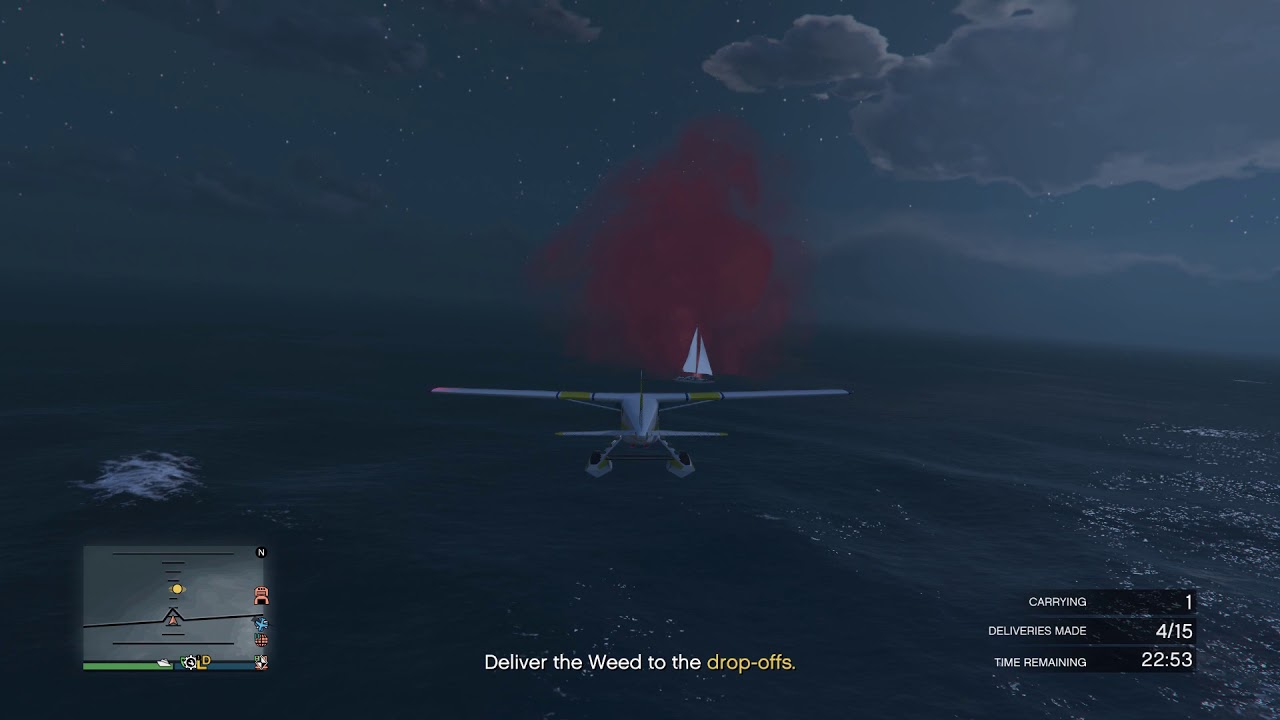 GTA Online - Selling Weed Farm - Sea Planes 100% Success