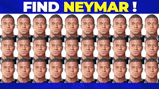 Guess The Player  Find Neymar ? ( Easy to Hard ) Quiz Ronaldo , Messi , Haaland , Mbappe ?