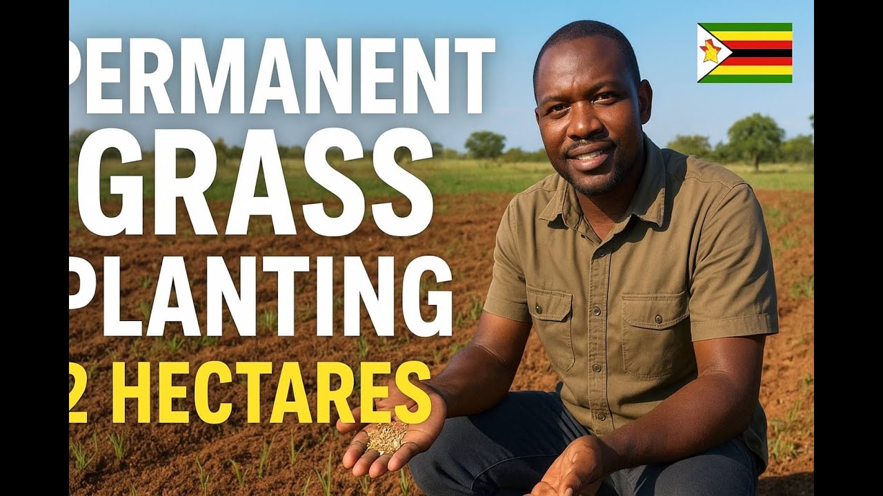 Посадка постоянного газона в Зимбабве: 2 гектара травы Родса, Катамборы, Смутсфингера и Ирен