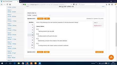 NIOS 502 UNIT 16 ANSWERS IN SHORT