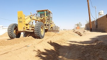 Caterpillar Motor Grader Amazing Road Leveling Working New Road Construction