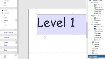 Construct 3 - How to setup a game template