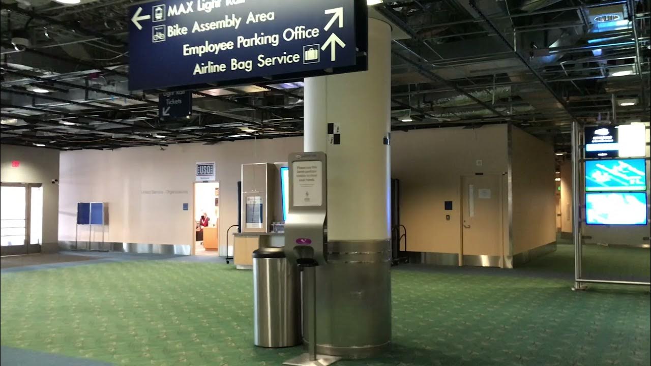 (PDX) Portland, OR C and B gate terminal to baggage claim and arrivals