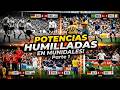 ¡Les llenaron la canasta! GRANDES SELECCIONES siendo GOLEADAS en COPAS DEL MUNDO | Parte 1