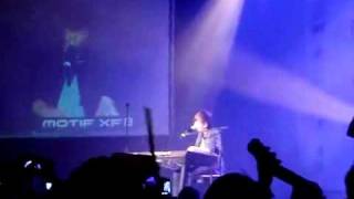 Greyson Chance performing  "Take a look at me now" in Malaysia