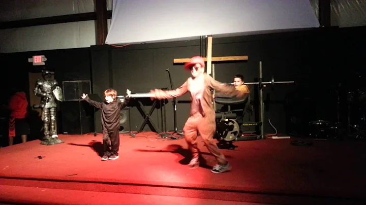 Chris Manus and Sky dancing