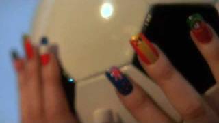 Rio World Flags Nail Art