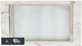 Happy Homewares Contemporary White Marble Print Plastic 5x7 Box Style Picture Frame screenshot 4