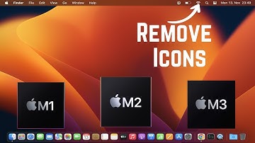 How to Remove Menu Bar Icons on a Mac / MacBook (M1 | M2 | M3 | MacBook Pro | MacBook Air)